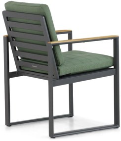 Tuinstoel Aluminium/Teak Grijs-antraciet Lifestyle Garden Furniture Faro
