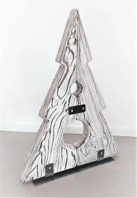 CHYRKA® Kerstboom hout Kerstdecoratie decoratie houten boomspar