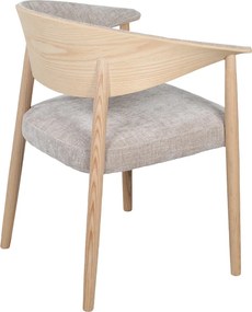 Eiken Eetkamerstoel Gebogen Hout