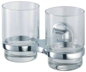 Haceka Aspen Dubbele Bekerhouder 15,4x10,2x9,5 cm Chroom