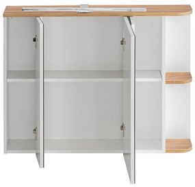 Comad Platinum 840 FSC spiegelkast 94cm wit/eiken