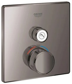 Grohe Grohtherm SmartControl Inbouwthermostaat - 2 knoppen - vierkant - hard graphite 29123A00