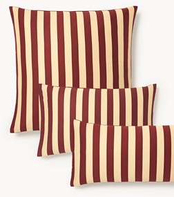 Gestreepte katoenen satijnen kussensloop Zani