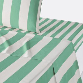 Plat laken in katoen, Hendaye groen