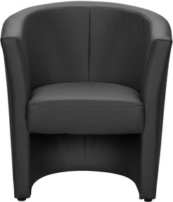 Fauteuil Tygo - kunstleder - zwart - Leen Bakker