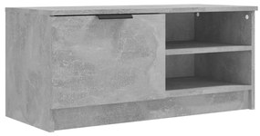 vidaXL Tv-meubel 80x35x36,5 cm bewerkt hout betongrijs