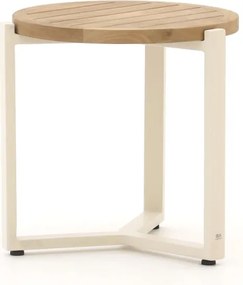 Loungetafel Apple Bee | Rond  | Tuintafel Teakhout | Ø45cm | Kees Smit Tuinmeubelen