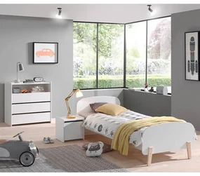 Vipack Nachtkastje Kiddy met deur hout wit