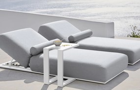 Flow. Ligbed Sentosa lead chiné met wit frame