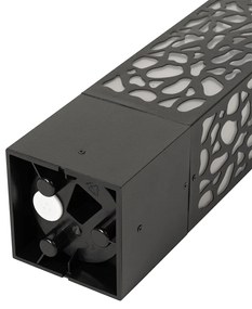 Modern buiten paaltje zwart 40 cm IP44 - Nicole