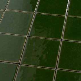 Zuiver Glazed Salontafel Met Groene Tegels - 93 X 43cm.