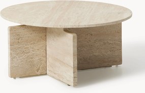 Ronde salontafel Marisa van travertijn