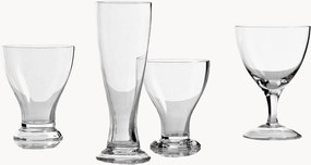 Mondgeblazen champagneglazen The White Snow, 6-delig