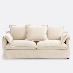 Sofa voor 2, 3, 4 of 5 personen, met afneembare hoezen, in fluweel, ODNA