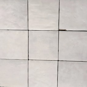 Wandtegel wit Terre D'Azur Maroc 11,5x11,5cm blanc mate