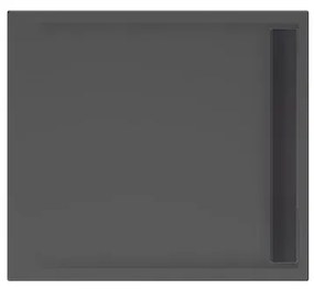 Xenz Easy Tray douchevloer - 100x90x5 - Acryl - ebony 6945-29