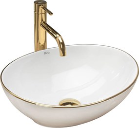 Opzetwastafel Rea Sofia Gold Edge