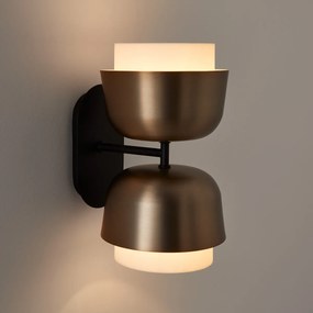 Dubbele wandlamp in metaal ijzer, Clepsos