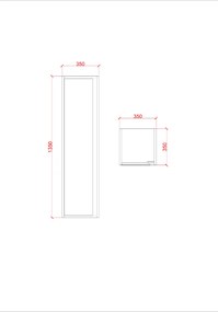 SaniGoods Sally Kolomkast 135cm licht eiken