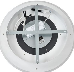 Design plafondlamp wit met donkergrijs rond incl. LED dimbaar - Taylor