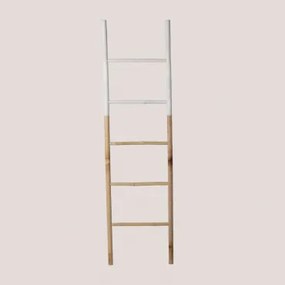 Bamboe Ladder Leit Dipeada Wit - Sklum
