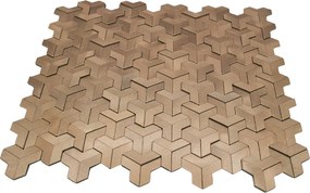 Zelfklevende Mozaïektegels Metaal | Trifold 3D Naturel | 30,3×28 cm | Keuken, Bad &amp; WC