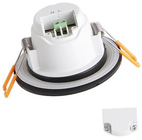 Set van 6 inbouwspots zwart incl. LED 3-staps dimbaar IP65 - Blanca