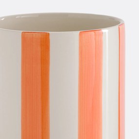 Gestreepte vaas van keramiek, H25 cm, Jaoma