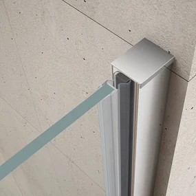 Gelco Loro douchedeur 90x200cm met vast deel chroom