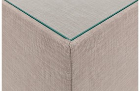Goossens Hocker Briljant Hotel, Hocker met inleg glasblad