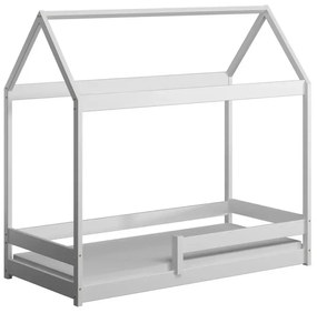 Peuter Wit  Hemelbed in de vorm van een huis - Cabana 5059914073889 Children's Beds Home, 180x80, Matras van schuim/latex van 10 cm Children's Beds Ho