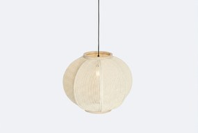 Oosterse Hanglamp Naturel Stof - Rob Taupe