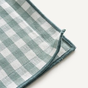 Set van 2 placemats, 30% gerecycled katoen, geweven-geverfd, Soizic