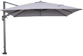 Garden Impressions Hawaii zweefparasol 300x300 cm - frame carbon black - doek licht grijs