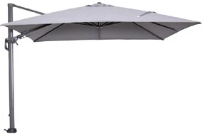 Garden Impressions Hawaii zweefparasol 300x300 cm - frame carbon black - doek licht grijs
