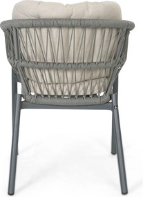 Tuinset 6 personen 220 cm Rope Grijs De Laan Projects