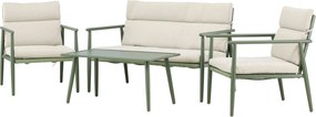 The Outsider Stoel-bank-tafel-loungeset-mees-groen/beige-the-outsider