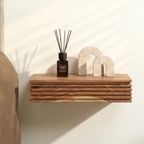 Zwevende Nachtkastjes Acacia 40 Cm Breed (set Van 2) - 40x25x8cm.
