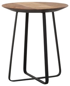 Teak Bijzettafel Schuine Rand - 40 X 40cm.