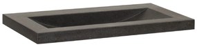 Sanituba Corestone wastafel basalt zonder kraangaten 80cm