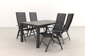 Hartman Valentino/President 160 cm. verstelbare tuinset - 5-delig
