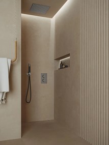 Saniclear Cube Pro inbouw regendouche met inbouw douchekop 30x30cm en staafhanddouche RVS