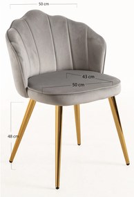 Blume Goud Fluwelen Stoel