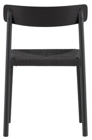 Jörn Eetkamerstoel - Kenjy  - Zwart - Hout en Rotan - Jörn