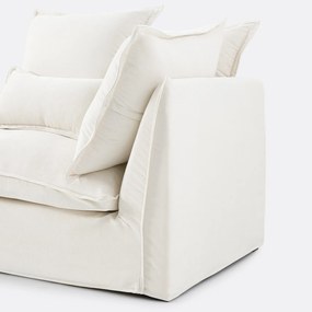 Longchair links mêlee polyester, Odna