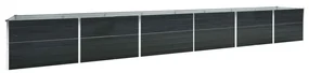 vidaXL Plantenbak verhoogd 600x80x77 cm gegalvaniseerd staal antraciet
