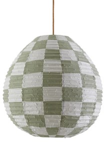 Bolvormige hanglamp met dambordmotiefØ55 cm, Danito