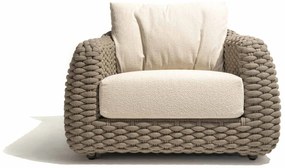 4 Seasons Outdoor Maxime loungestoel terre SALE Loungestoel bruin weerbestendig