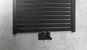 Sapho Tondi radiator zwart mat 60x133cm 730W