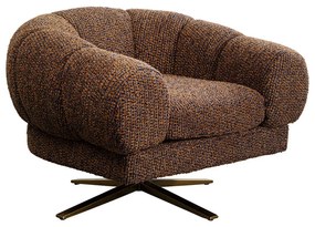 Kare Design Janno Lage Design Fauteuil Draaibaar Bruin